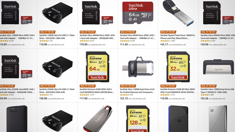 Gold Box de SanDisk | AmazonGráfico: Shep McAllister